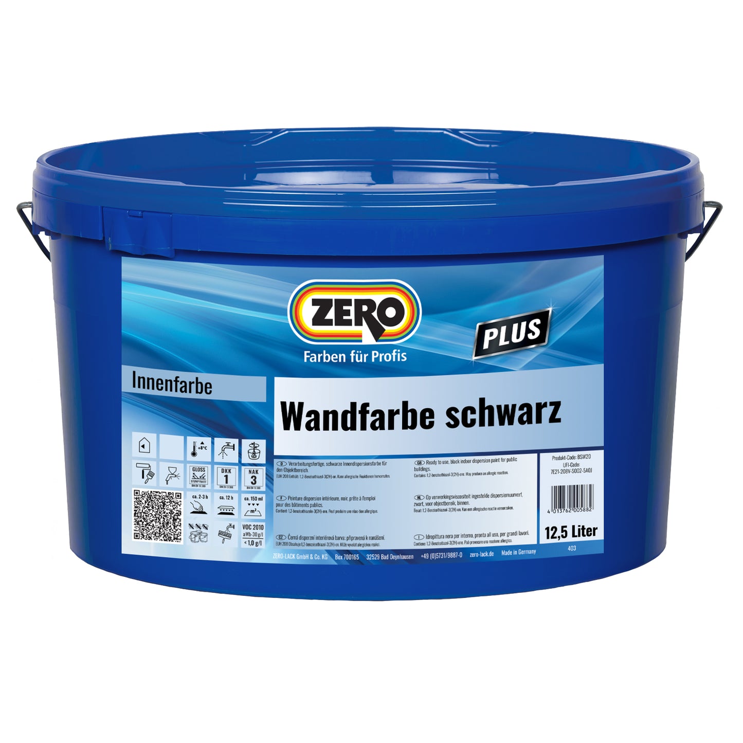 ZERO - Muurverf zwart